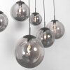 Suspension Steinhauer Bollique Noir, 6 lumières