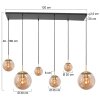 Suspension Steinhauer Bollique Laiton, 6 lumières