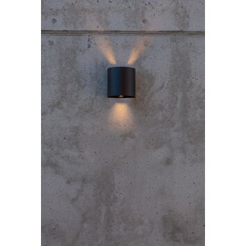 Applique murale d'extérieur Lutec Beams LED Noir, 1 lumière