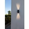 Applique murale d'extérieur Lutec Cypres Anthracite, 2 lumières