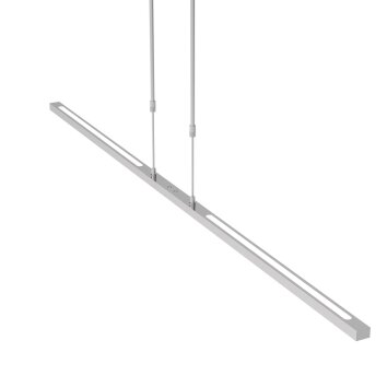 Suspension Steinhauer Bande LED Acier brossé, 3 lumières