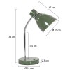 Lampe de table Steinhauer Spring Vert, 1 lumière