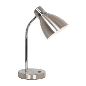 Lampe de table Steinhauer Spring Acier brossé, 1 lumière