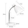 Lampe de table Steinhauer Spring Blanc, 1 lumière