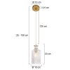 Suspension Steinhauer Grazioglass Laiton, 1 lumière