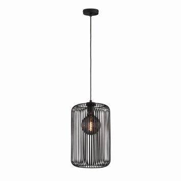 Suspension SCHÖNER WOHNEN-Kollektion Cage Noir, 1 lumière