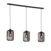 Suspension SCHÖNER WOHNEN-Kollektion Cage Noir, 3 lumières