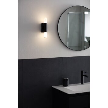 Applique murale SCHÖNER WOHNEN-Kollektion Twice LED Noir, 2 lumières