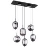 Suspension Globo BLACKY Noir, 6 lumières