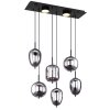 Suspension Globo BLACKY Noir, 6 lumières