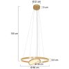 Suspension Steinhauer Ringlux LED Or, 3 lumières