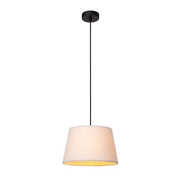 Suspension Lucide WOOLLY Noir, 1 lumière