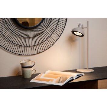 Lampe de table Lucide SENSAS Beige, 1 lumière