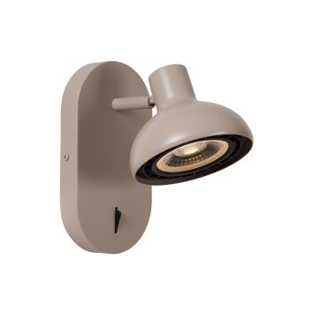 Applique murale Lucide SENSAS Beige, 1 lumière