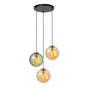 Suspension Lucide MONSARAZ Noir, 3 lumières