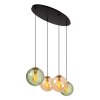 Suspension Lucide MONSARAZ Noir, 4 lumières