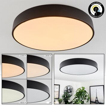 Plafonnier Maho LED Noir, 1 lumière