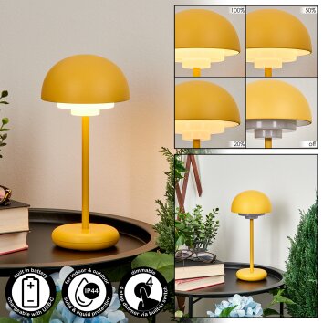 Lampe à poser Bellange LED Jaune, 1 lumière