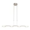 Suspension Steinhauer Turound LED Argenté, 4 lumières