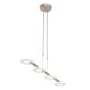 Suspension Steinhauer Turound LED Argenté, 4 lumières