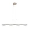 Suspension Steinhauer Turound LED Argenté, 4 lumières