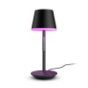 Lampe à poser Philips Hue Go LED Gris, Noir, 1 lumière, Changeur de couleurs