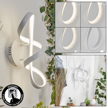 Applique murale Dauntey LED Blanc, 1 lumière