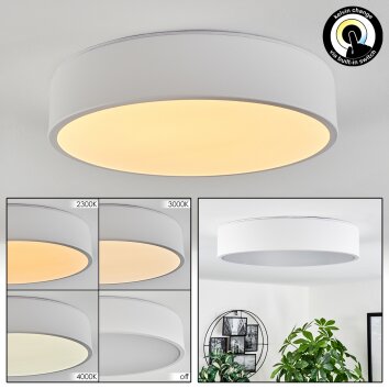 Plafonnier Maho LED Blanc, 1 lumière