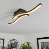 Plafonnier Letala LED Couleur bois, 2 lumières