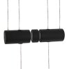 Suspension Steinhauer Piola LED Noir, 2 lumières