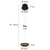 Suspension Steinhauer Piola LED Noir, 2 lumières