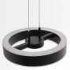 Suspension Steinhauer Piola LED Noir, 2 lumières