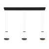 Suspension Steinhauer Piola LED Noir, 6 lumières