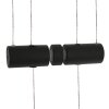 Suspension Steinhauer Piola LED Noir, 6 lumières