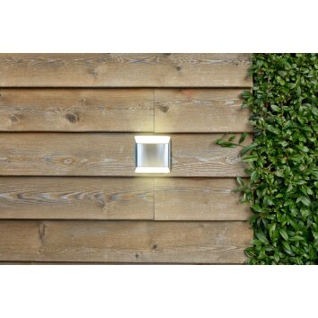 Applique murale d'extérieur Lutec Flyod LED Acier inoxydable, 1 lumière