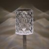 Lampe de table Leuchten-Direkt KRISTALA Transparent, 1 lumière