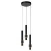 Suspension Lucide MARGARY LED Noir, 3 lumières