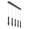 Suspension Lucide MARGARY LED Noir, 5 lumières