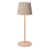 Lampe à poser Lucide JUSTINE LED Beige, 1 lumière