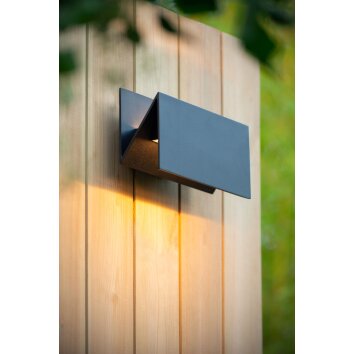 Applique murale d'extérieur Lucide SWINDON LED Noir, 1 lumière