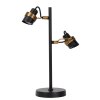 Lampe de table Lucide TUNDRAN Noir, 2 lumières