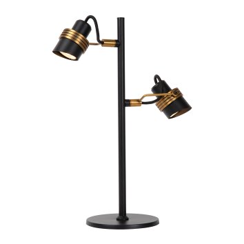 Lampe de table Lucide TUNDRAN Noir, 2 lumières