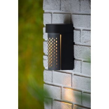 Applique murale d'extérieur Lucide KIRAN LED Noir, 1 lumière