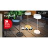 Lampe de table Lutec COCKTAIL LED Blanc, 1 lumière