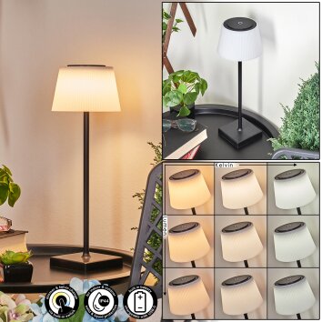 Lampe à poser Longchamps LED Noir, 1 lumière