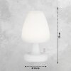 Lampe de table FHL easy Termoli LED Blanc, 1 lumière, Changeur de couleurs