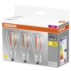 OSRAM Set de 3 LED E27 7,5 Watt 2700 Kelvin 1055 lumen