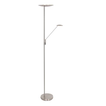 Lampadaire à vasque Steinhauer Daphne LED Acier brossé, 2 lumières