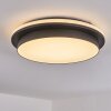 plafonnier extérieur Caucete LED Noir, 1 lumière