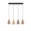 Suspension Trio AGUDO Noir, 4 lumières